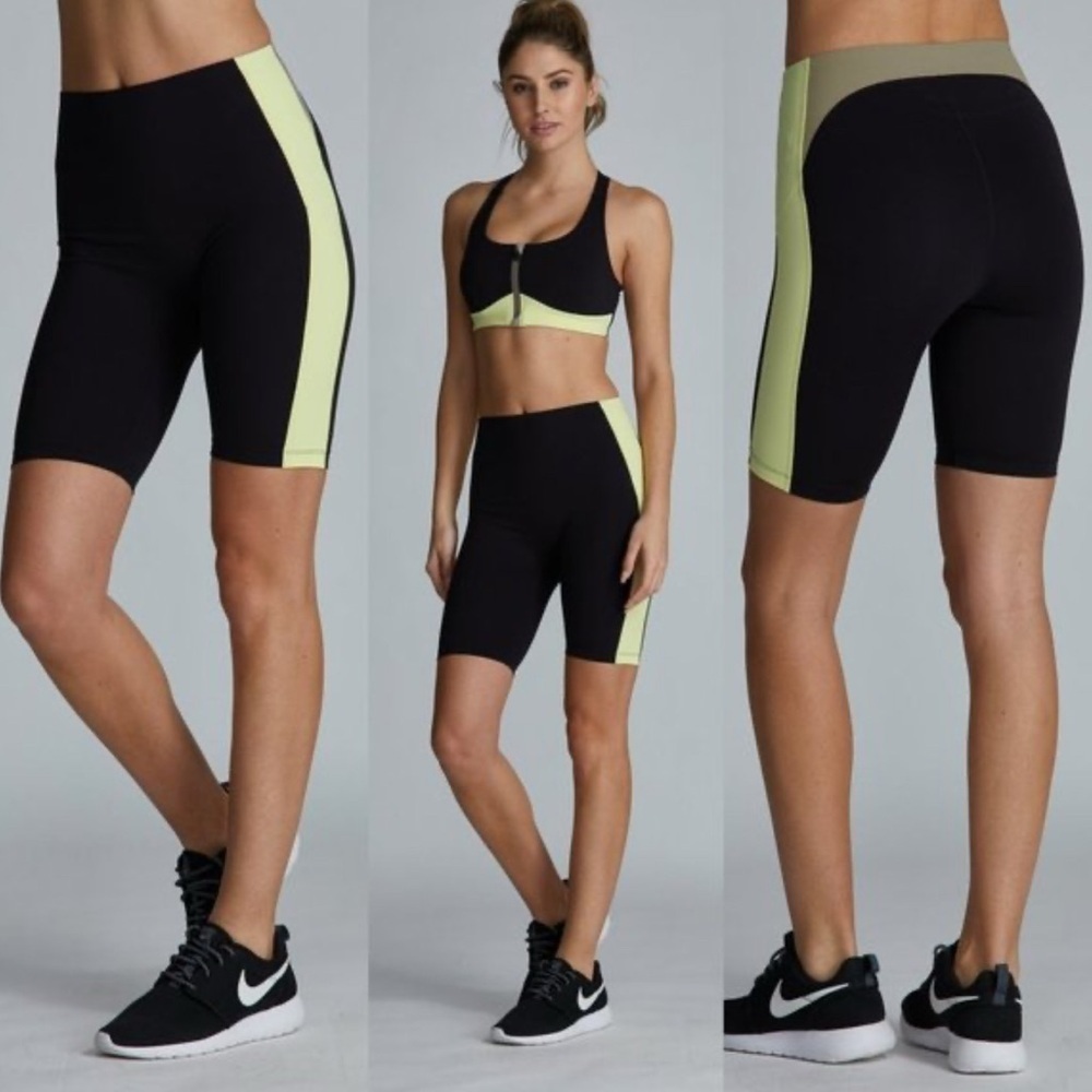 Noli Yoga Wear Women's Small Pace Biking Shorts Compression Fit Anti Slip Waist